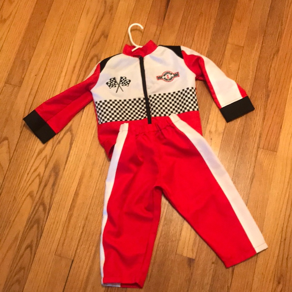 Pottery Barn Kids race car driver costume